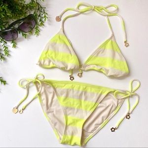NWOT Juicy Couture Striped Bikini